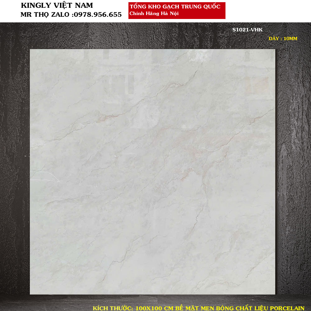 Gạch lát nền vân đá Trung Quốc 1000x1000 mm S1021 Loại 1